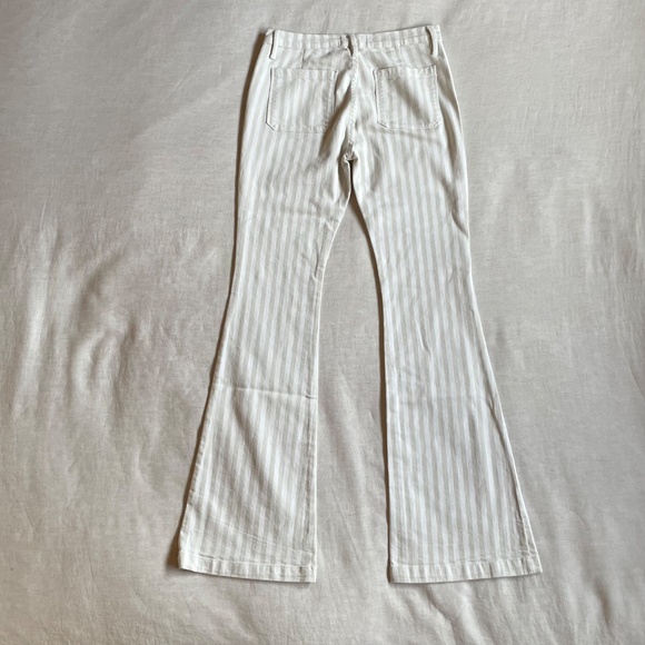 FRAME Striped Flare Bell Bottom Jeans - Picture 4 of 4